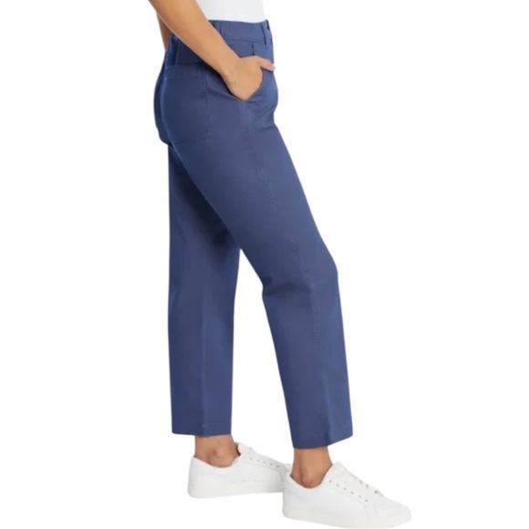 G.H. Bass & Co. Women’s Ankle Chino Pant Blue Sz 10 - Picture 3 of 5